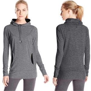 Prana Ember Sweatshirt Small Charcoal Gray Black